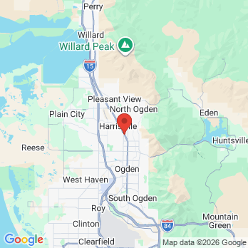 Map to Mountain Vista Dental Care office in Harrisville, UT