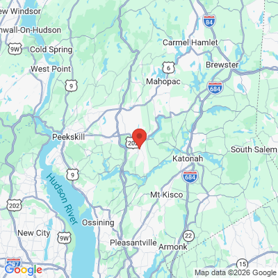 Map to Yorktown Smiles office in Yorktown Heights, NY