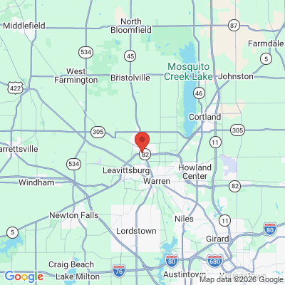 Map to  office in Warren, OH