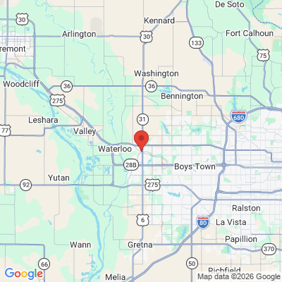 Map to  office in Elkhorn, NE
