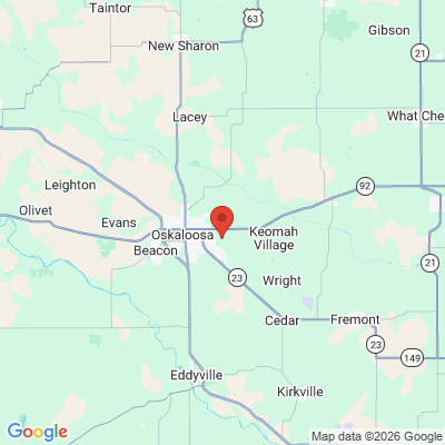 Map to  office in Oskaloosa, IA
