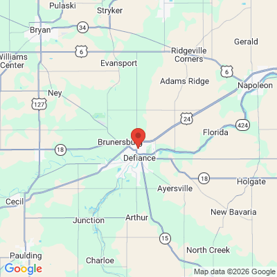 Map to  office in Defiance, OH