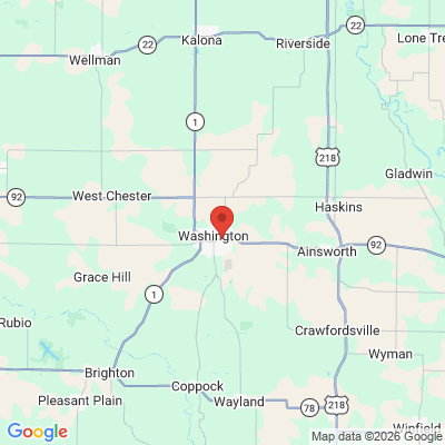 Map to  office in Washington, IA
