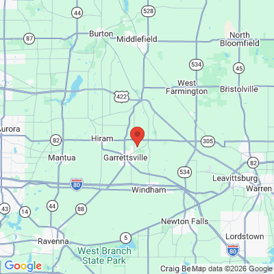 Map to  office in Garrettsville, OH