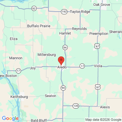 Map to  office in Aledo, IL