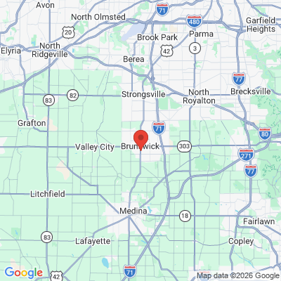 Map to  office in Brunswick, OH