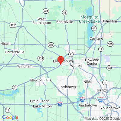 Map to  office in Leavittsburg, OH
