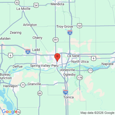 Map to  office in Peru, IL