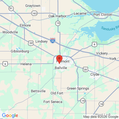 Map to  office in Fremont, OH