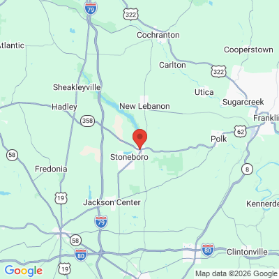 Map to  office in Sandy Lake, PA
