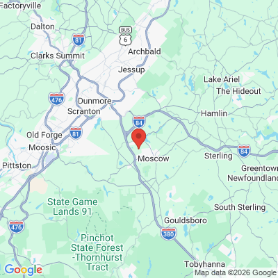 Map to  office in Moscow, PA
