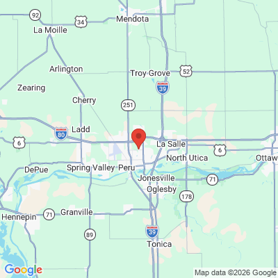 Map to  office in La Salle, IL