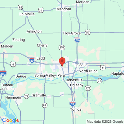 Map to  office in Peru, IL