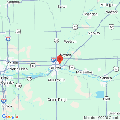 Map to  office in Ottawa, IL