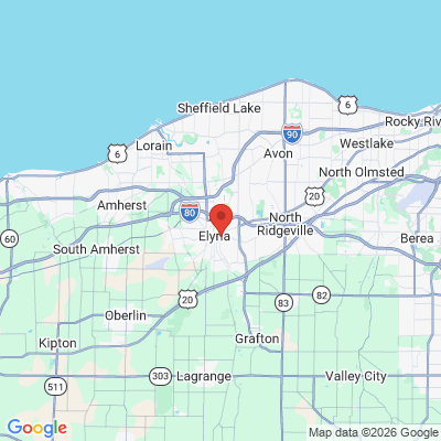 Map to  office in Elyria, OH