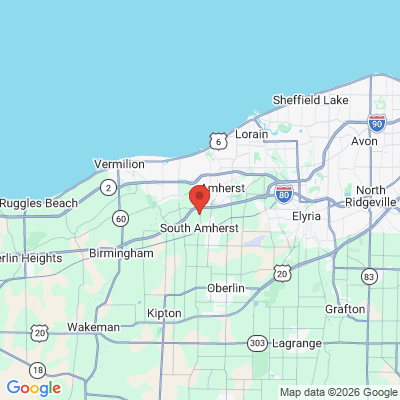 Map to  office in Amherst, OH