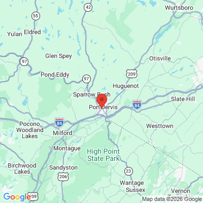 Map to  office in Matamoras, PA