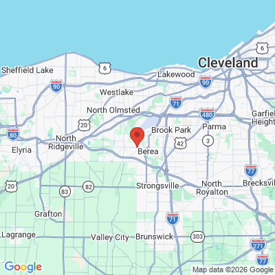 Map to  office in Berea, OH