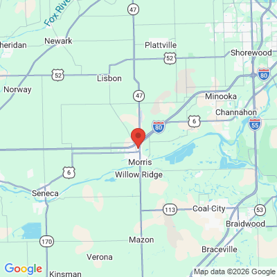 Map to  office in Morris, IL