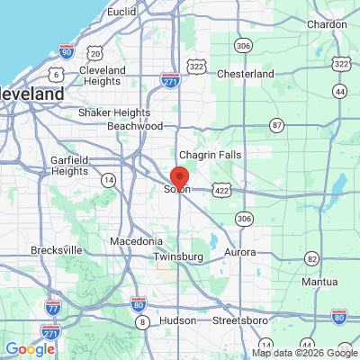 Map to  office in Solon, OH