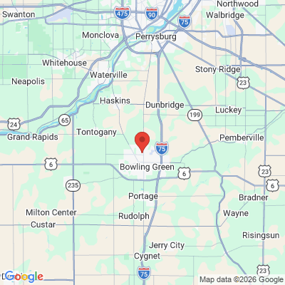 Map to  office in Bowling Green, OH