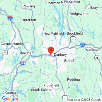 Map to Soams Dental Care office in Danbury, CT