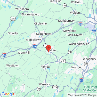 Map to  office in Goshen, NY
