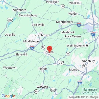 Map to  office in Goshen, NY