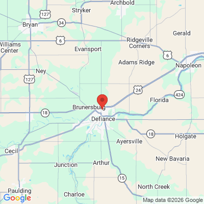 Map to  office in Defiance, OH