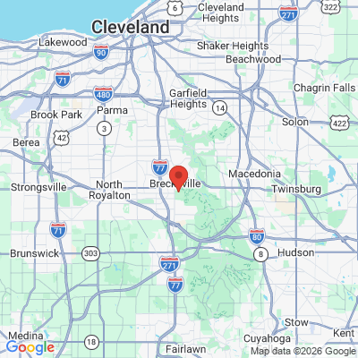 Map to  office in Brecksville, OH