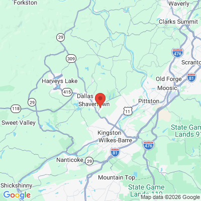Map to  office in Shavertown, PA