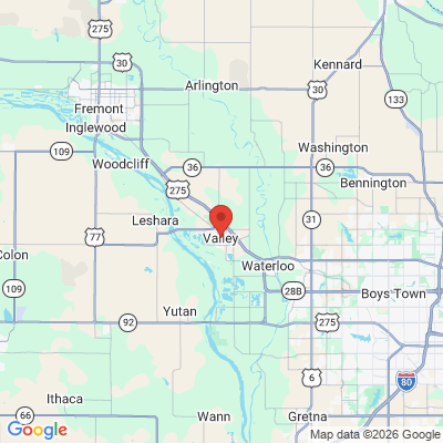 Map to  office in Valley, NE
