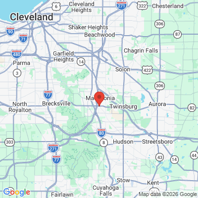 Map to  office in Macedonia, OH