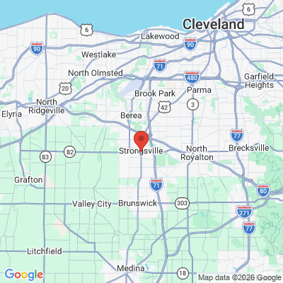 Map to  office in Strongsville, OH