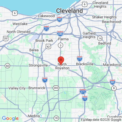 Map to  office in North Royalton, OH