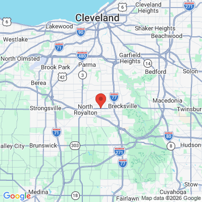 Map to  office in Broadview Heights, OH