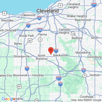 Map to  office in Broadview Heights, OH