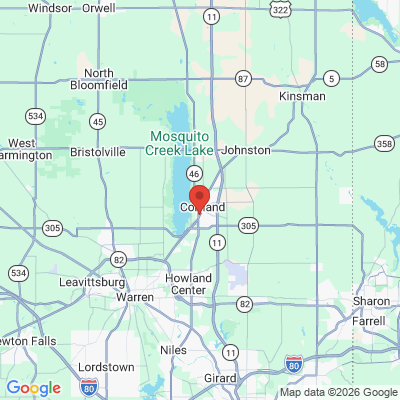 Map to  office in Cortland, OH