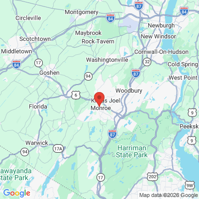 Map to  office in Monroe, NY