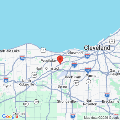 Map to  office in Fairview Park, OH