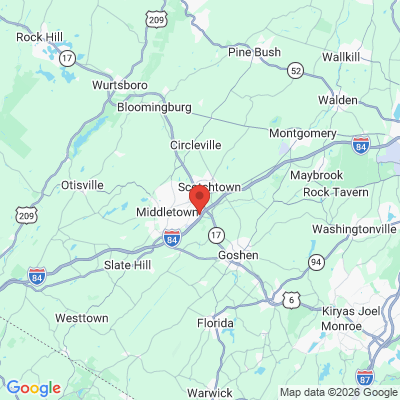 Map to  office in Middletown, NY