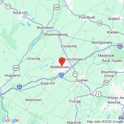 Map to  office in Middletown, NY