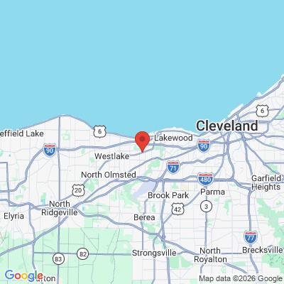 Map to  office in Rocky River, OH