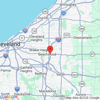 Map to Western Reserve Periodontics office in Beachwood, OH