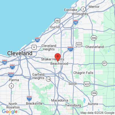 Map to  office in Shaker Hts, OH