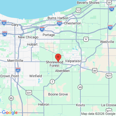 Map to  office in Valparaiso, IN