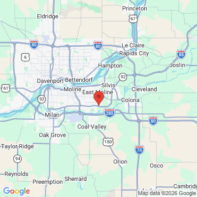 Map to  office in East Moline, IL