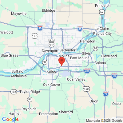 Map to  office in Moline, IL
