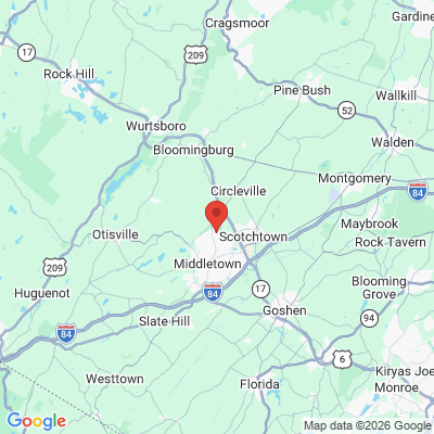 Map to  office in Middletown, NY