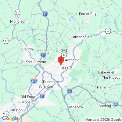 Map to  office in Peckville, PA
